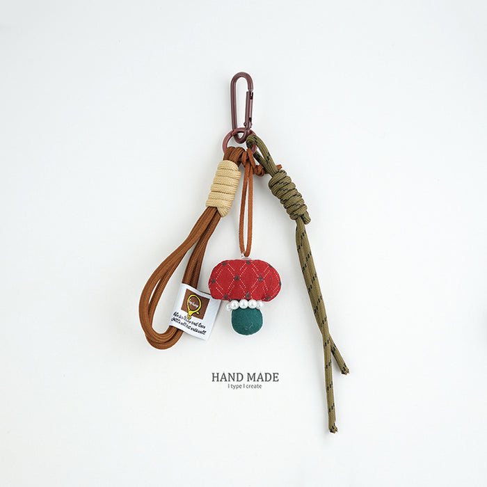 Wholesale Leather Keychain Couple Bag Pendant Compilation Advanced Sense New Keychain