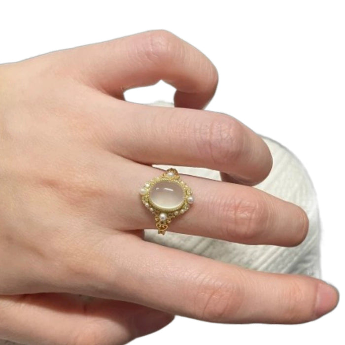 Wholesale Retro ring with simple temperament, light luxury, personalized and niche design, high-end feel ring