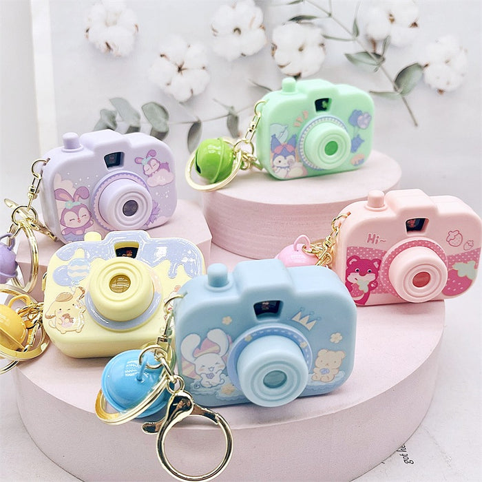 Wholesale Projection camera keychain, children's toy backpack pendant