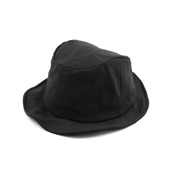 Wholesale Solid color fisherman hat, travel sun hat, versatile artistic basin hat, foldable