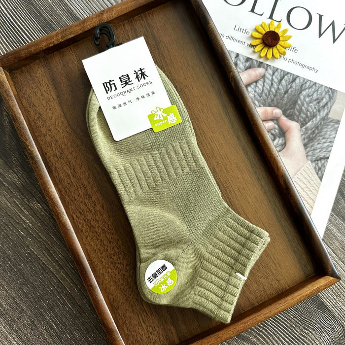 Wholesale Cotton socks, summer thin socks, sweat absorbing sports short tube socks