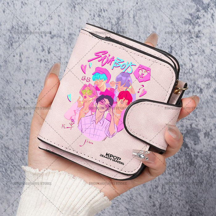 Wholesale Cute Devil Hunter PU Wallet For Women Card Holder Coin Purse Youth Campus Fashion Accessory