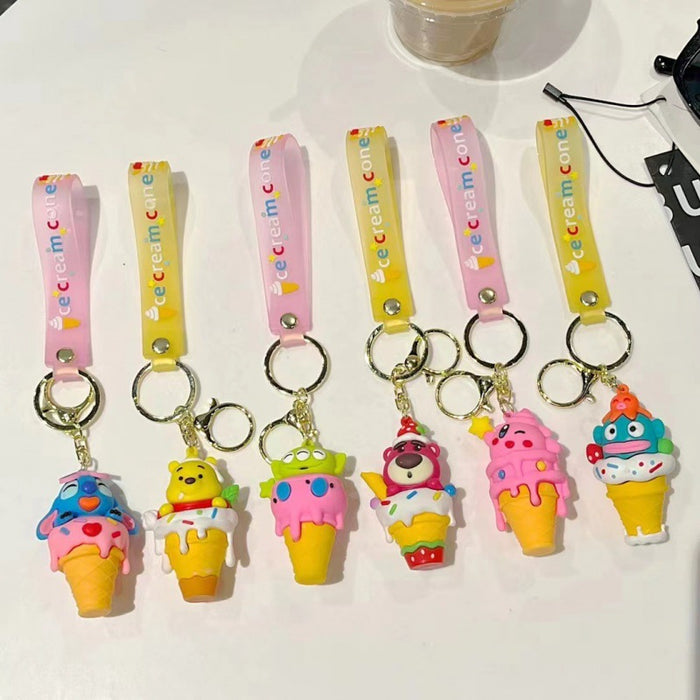 Wholesale PVC Cartoon Three-dimensional Keychain JDC-KC-TingM312