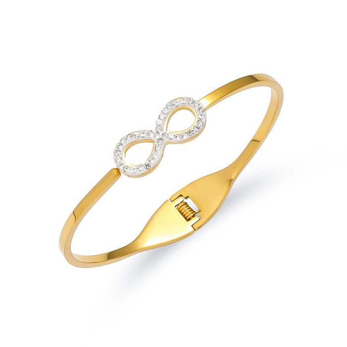 Wholesale Titanium steel bracelet, fashionable commuting stainless steel cross bracelet, spring jewelry