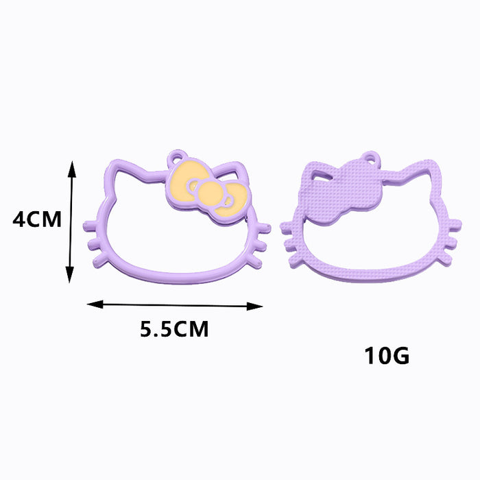 Wholesale hollow kitten alloy key pendant  bag decoration jewelry accessories pendant