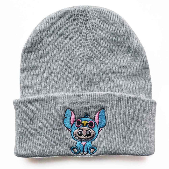 Wholesale Cartoon wool hat embroidered knit hat