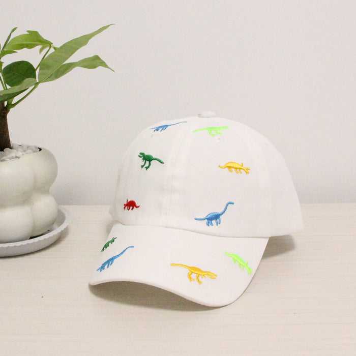 Wholesale Dinosaur Embroidered Boys and Girls Children's Cotton Baseball Cap