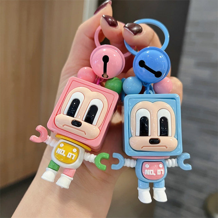 Wholesale 5 PCS Cute PVC blocky keychains for men and women