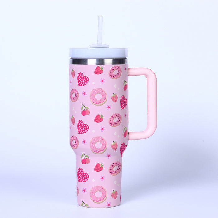 Wholesale Pink bow heart Stainless Steel  Thermos ice bullies cup
