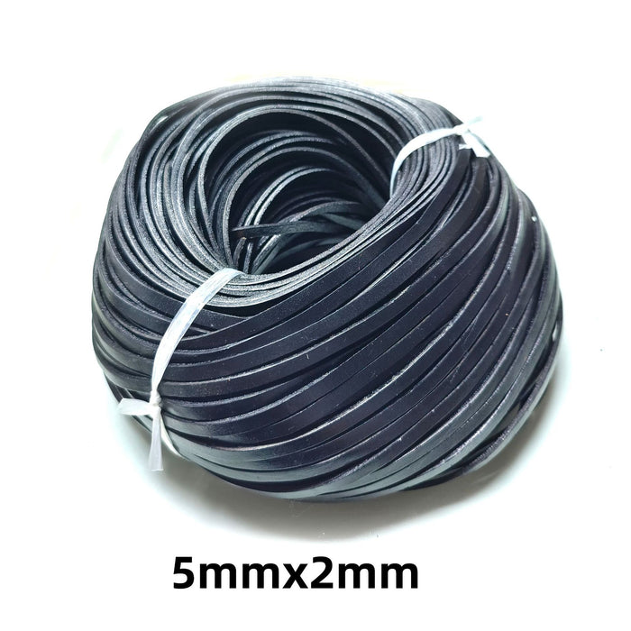 Wholesale 100pcs Round  Cowhide Rope Accessories Mobile Phone Case Leather Rope Braided Rope