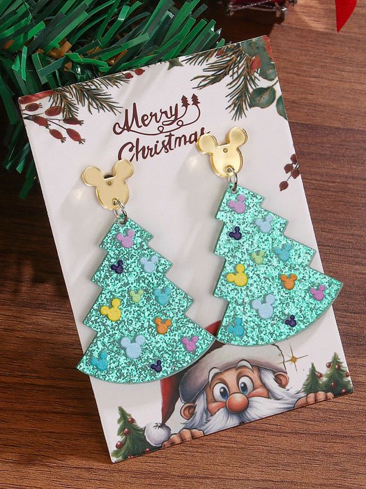 Wholesale fashion creative acrylic Christmas earrings