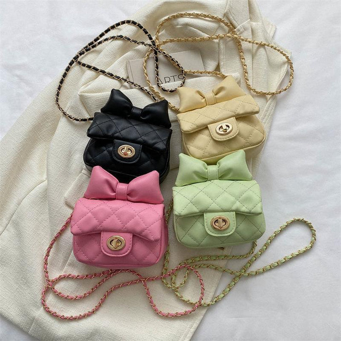 Wholesale PU Children's Bag Bow Crossbody Bag JDC-SD-FuZun004