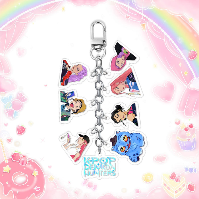 Wholesale 6PCS Kpop Custom Acrylic DIY Keychains