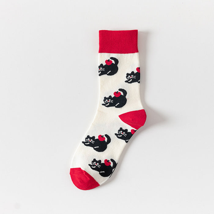 Wholesale Socks, cartoon women's socks, needle cotton socks, long socks