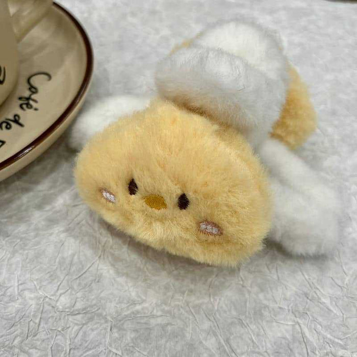 Wholesale Cute Cartoon Bear Plush Grab Hair Clips