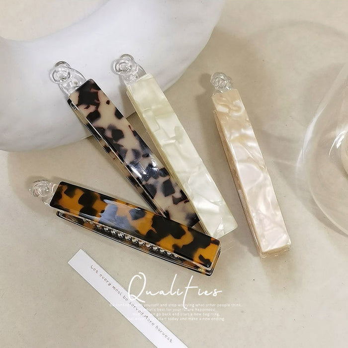 Wholesale banana clip elegant simple vertical clip elegant girl candy color vertical hairpin