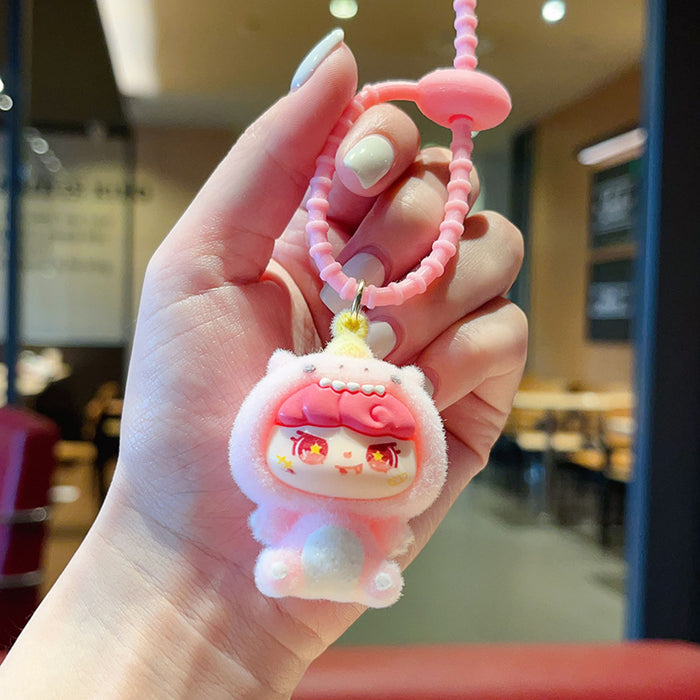 Wholesale Cartoon Flocked  Bear Pendant Cute Bag Desktop Decoration