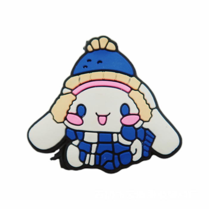 Wholesale 100 Pcs Shoe Flower Shoe Buckle Hole Shoe Accessories PVC Soft Glue Jewelry