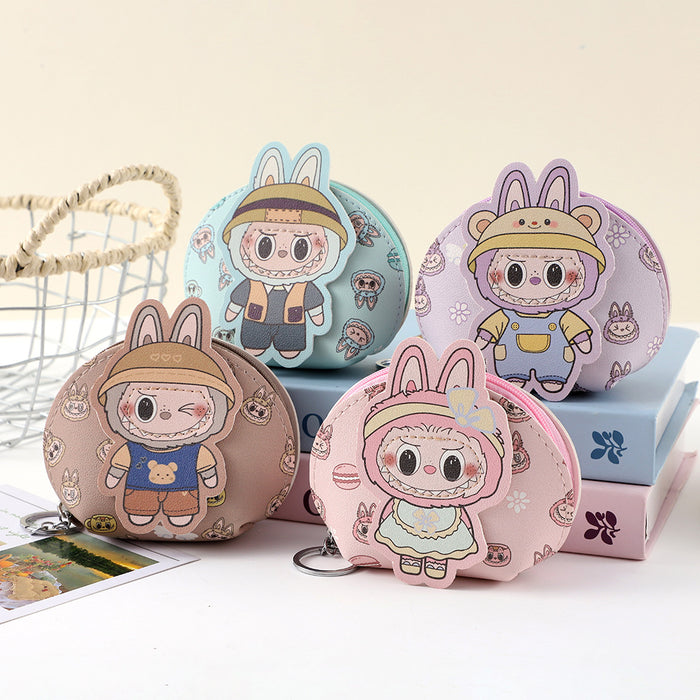 Wholesale New Cute and Fashionable Baby Wallet Keychain Cartoon Doll Keybag Earphone Storage Bag