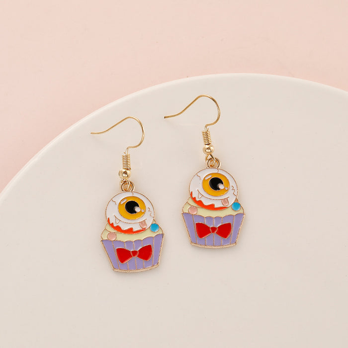 Wholesale   Earrings Temu Popular Devil Pumpkin Bat Holiday Earrings