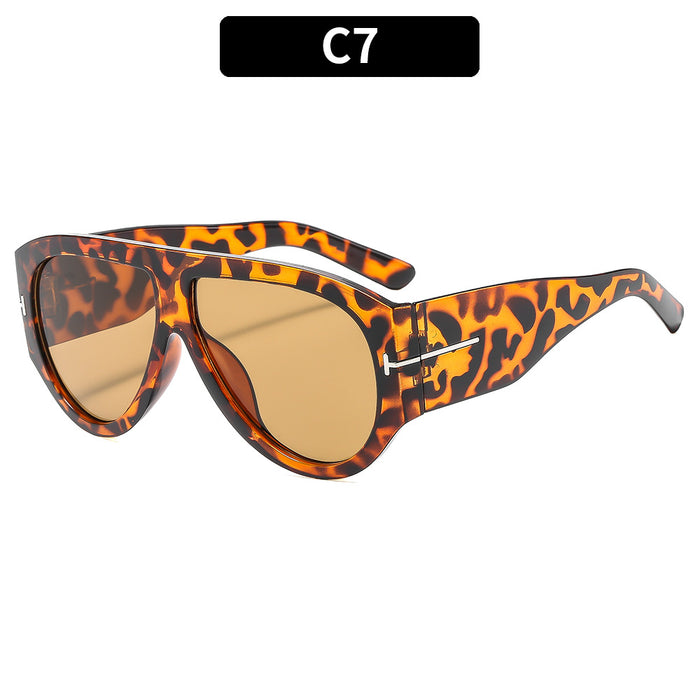 Wholesale Large Frame T-shaped Sun Protection Sunglasses