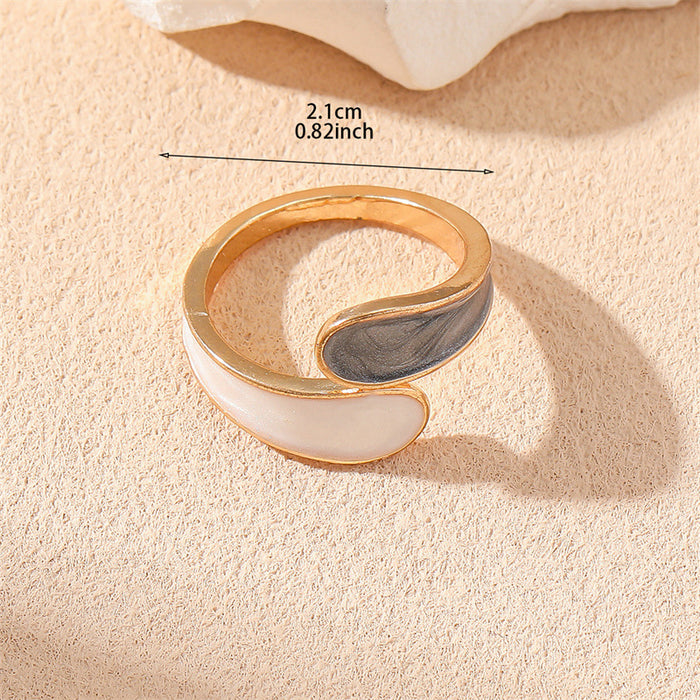 Wholesale Iron Alloy Electroplated Geometric Open Adjustable Ring MOQ≥2