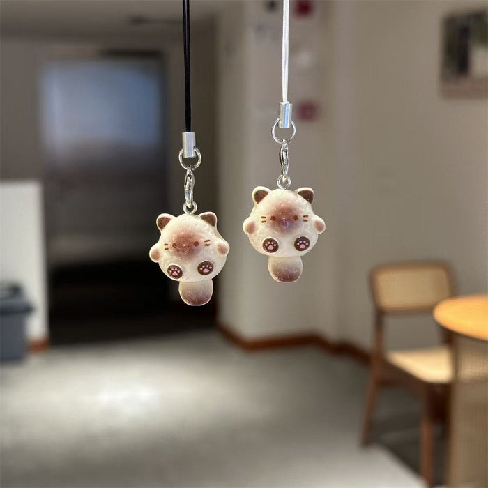 Wholesale Cute Siamese cat pendant cartoon all-match ins style keychain cat bag pendant gift ornaments