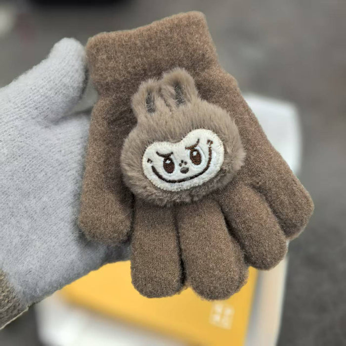 Wholesale Children Winter Cute Cartoon Warm Knitted Gloves