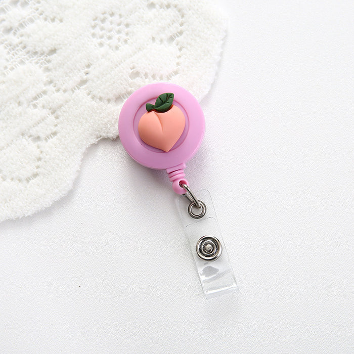 Wholesale Cute Resin Decorative Round Easy Pull Keychain JDC-KC-GangSheng001