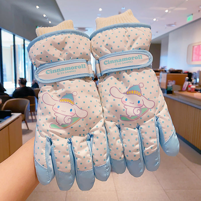 Wholesale Cartoon Windproof and Antifreeze Fleece-Lined Gloves