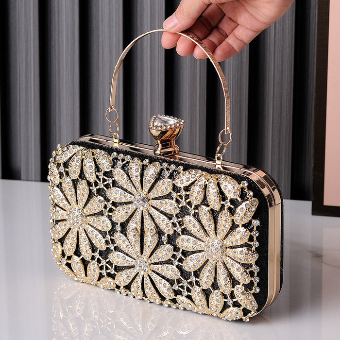 Wholesale Evening Bags Flower Rhinestone Handbags JDC-HB-YiX014