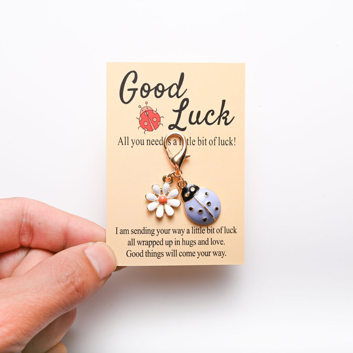 Wholesale Cute ladybug and  keychains in various colors.