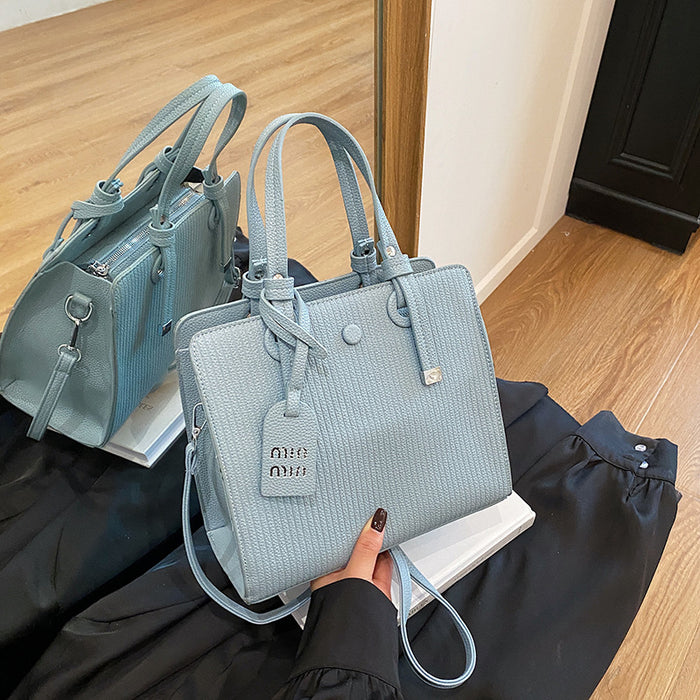 Wholesale New fashionable bucket bag, simple casual hand-held shoulder bag, versatile commuting diagonal cross bag for women