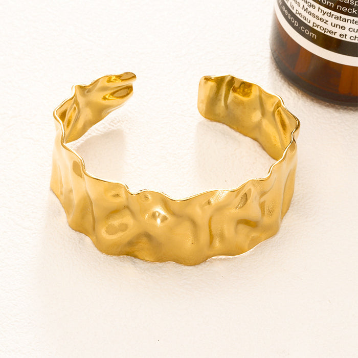 Wholesale Stainless steel adjustable bracelet wide version fashionable bracelet