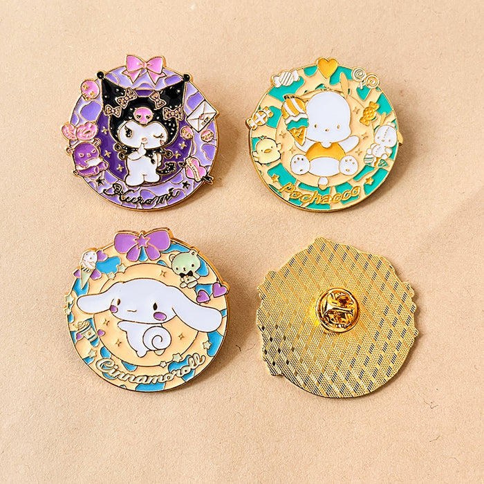 Wholesale Advanced cartoon brooch, cute metal badge, clothes, bags, accessories