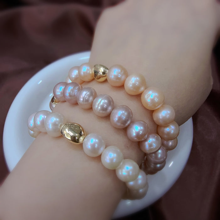 Wholesale Handmade Retro Baroque Pearl Bracelet Large Pearl Rope Bracelet for Women