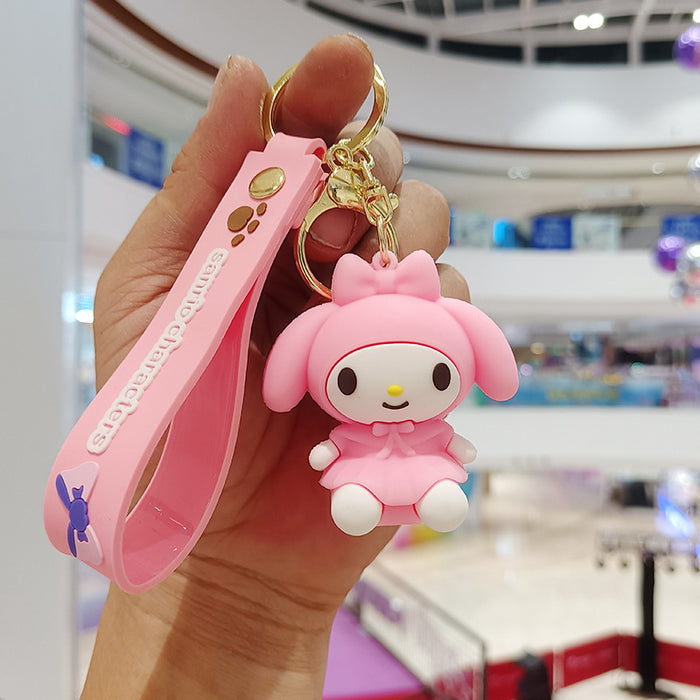 Wholesale Cartoon Silicone Doll Keychain JDC-KC-KuangK044