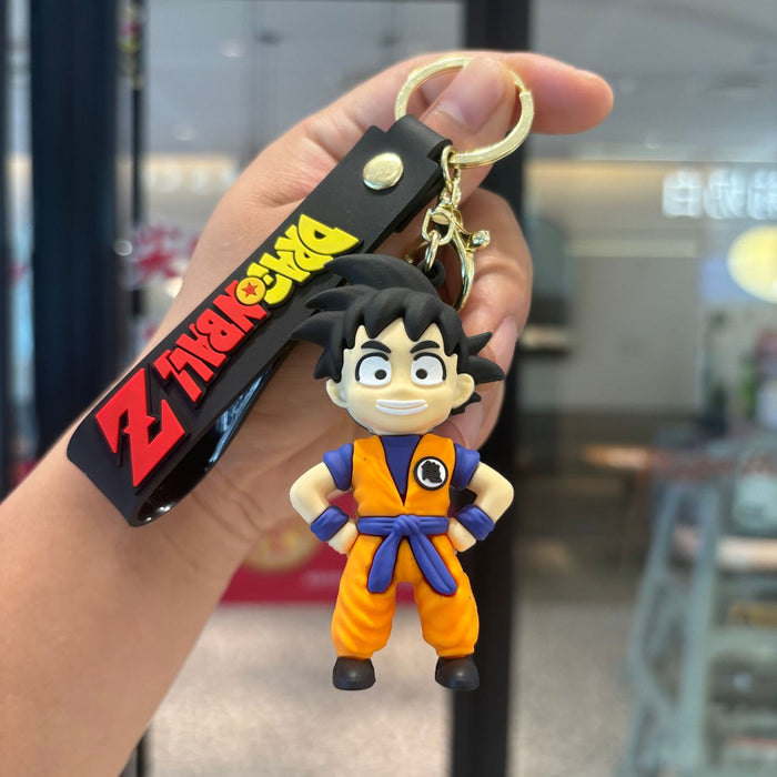Wholesale 2pcs Anime Keychain Silicone 3D Figure Key Accessory Gift
