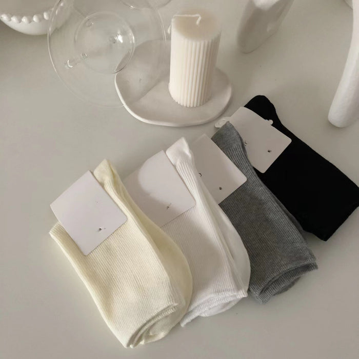 Wholesale Durable, minimalist, pile up mid length socks