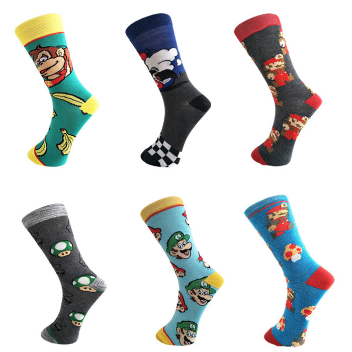 Wholesale Cotton Cartoon Middle Tube Socks JDC-SK-YiYan069