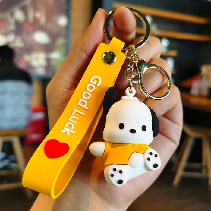 Wholesale Cartoon Silicone Doll Keychain JDC-KC-Tingm290