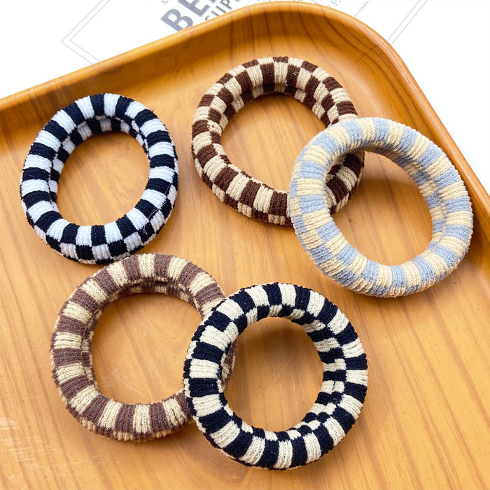 Wholesale 10pcs High elasticity thickened and durable hair tie