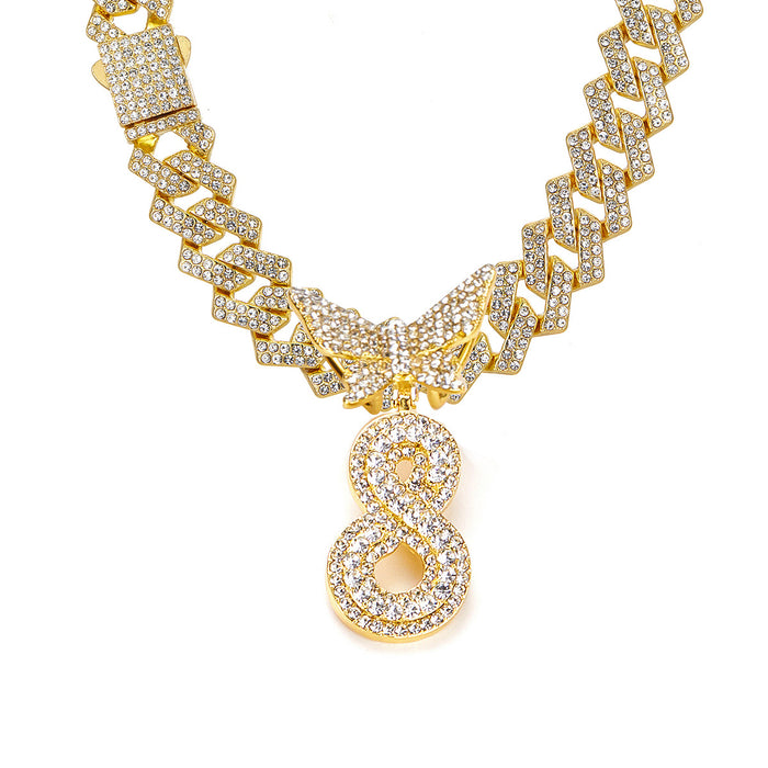 Wholesale Alloy rhinestone pendant necklace