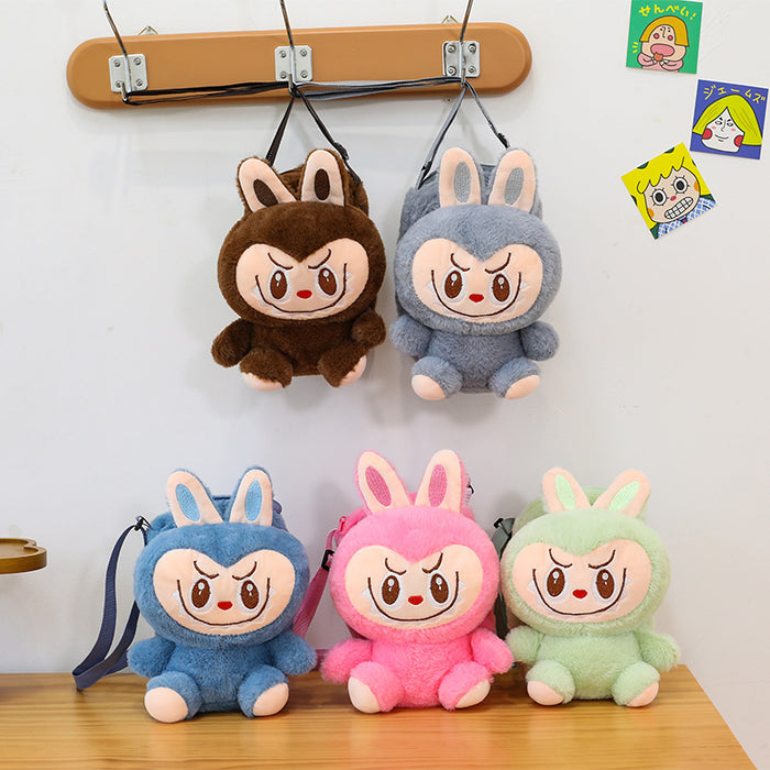 Wholesale Rabbit  Doll Mobile Phone Bag Stuffed Cartoon Bag Girls Cross-Border Gift Messenger Bag