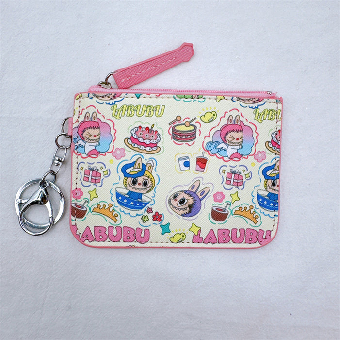 Wholesale Cartoon forest elf card holder coin purse integrated with keychain pendant small elf card holder coin purse loose wallet