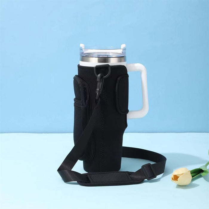 Wholesale Tumbler Capacity Footprint Handle Stainless Steel Large Capacity Ice Cup Car Cup  JDC-CUP-QN001