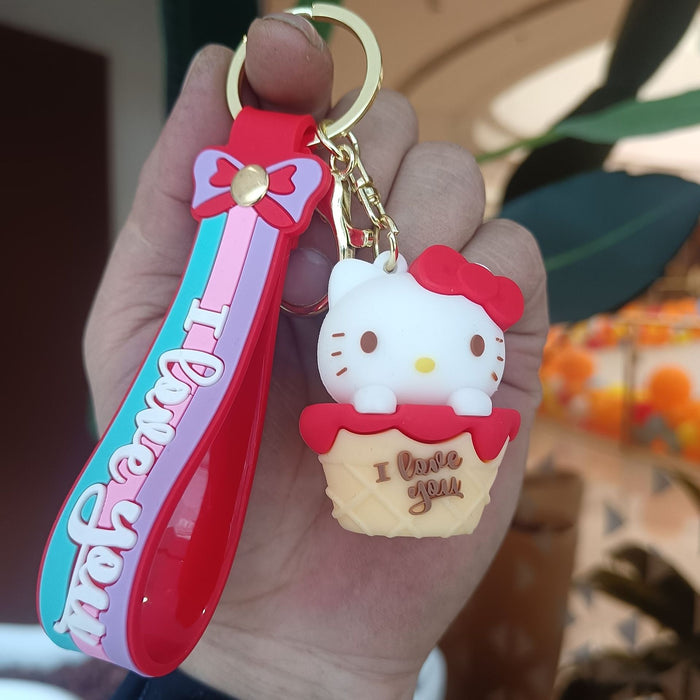 Wholesale Silicone Cartoon Doll Keychain JDC-KC-YiChang011