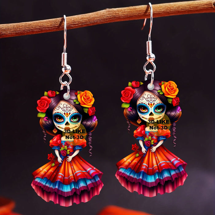 Wholesale Acrylic Halloween Character Earrings JDC-ES-Yujin001