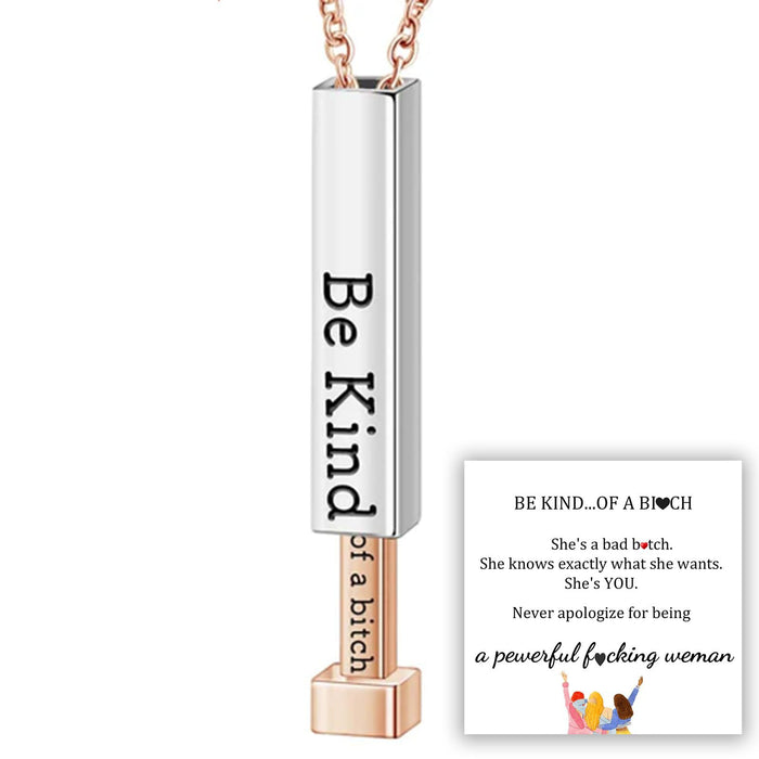 Wholesale 3D pendant necklace, stretchable stainless steel 3D vertical necklace