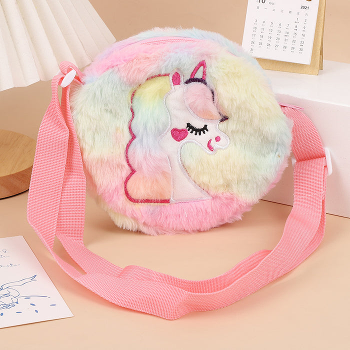 Wholesale Cartoon Cute Children' s Plush Small Shoulder Bag
